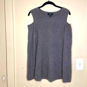 100% cashmere sweater open shoulder